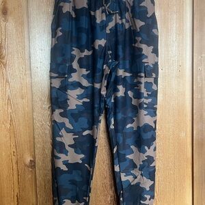 Navy and Brown Camo Joggers